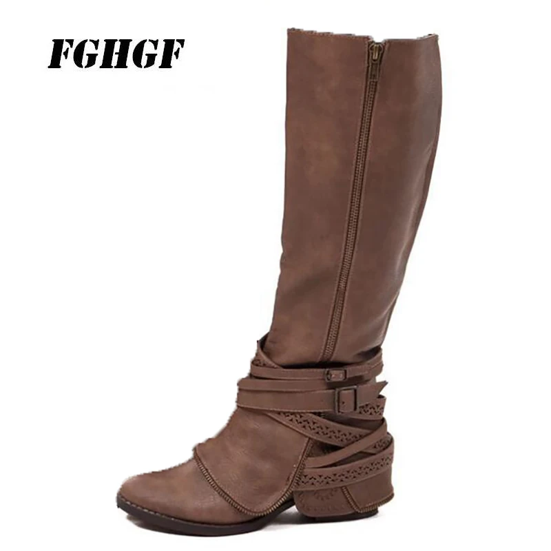 

Exempt postage The latest hot style boots for women The fashion leisure Long boots personalized Sexy female boots Big yards 43