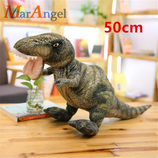 5 Styles Simulation Dinosaur Plush Toys Soft Cartoon Pillows Lifelike Tyrannosaurus Stuffed Doll for Boys Kids Birthday Gift