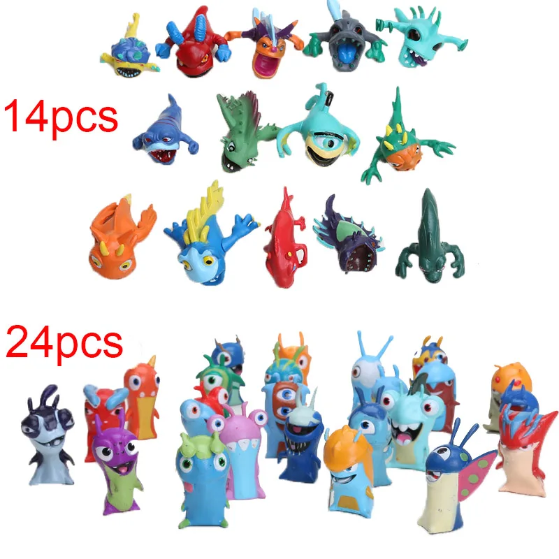 

3-7cm Cartoon Slugterra figure Slugterra Slugterra Slager Elf Q Version Mini PVC Action Figures Toys Dolls Gift for Children