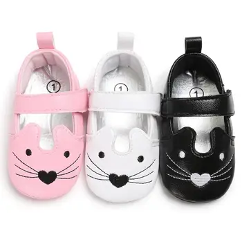 

TELOTUNY 2018 shoes kids baby girls Infant Newborn Toddler Baby Girls Cat Crib Shoes Soft Sole Anti-slip Sneakers UK A6