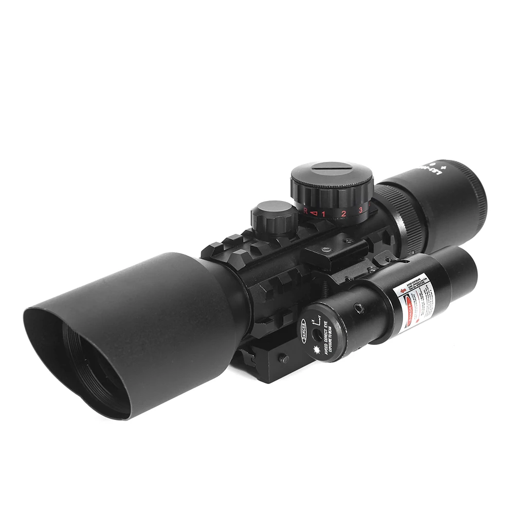 

DREAMT ANT 3-10x42EG Tactical Optics Reflex Sight Riflescope Picatinny Weaver Mount Red Green Dot Hunting Scopes With Red Laser