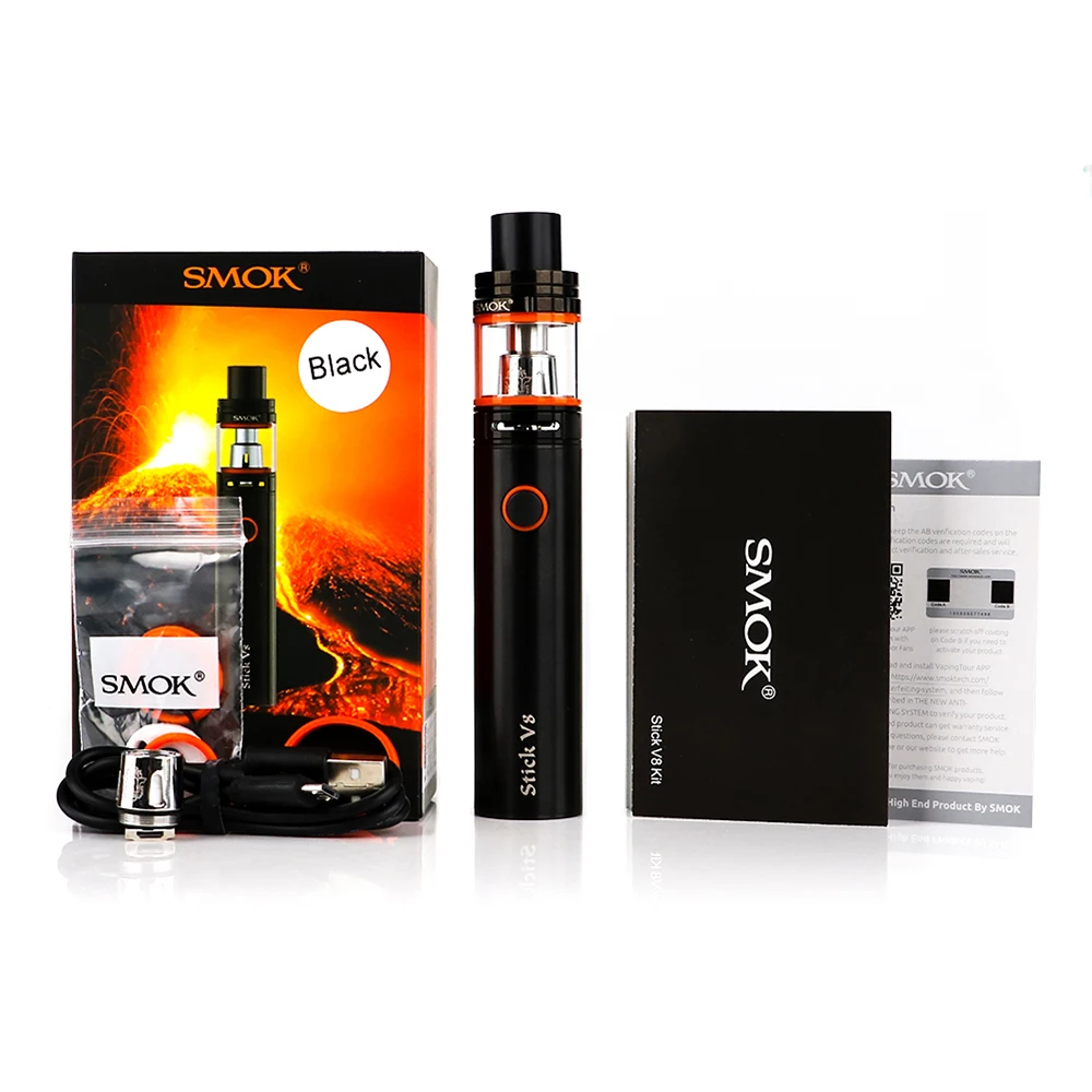 SMOK Stick V8 комплект встроенный 3000 мАч vape мод и 5 мл TFV8 большой детский бак