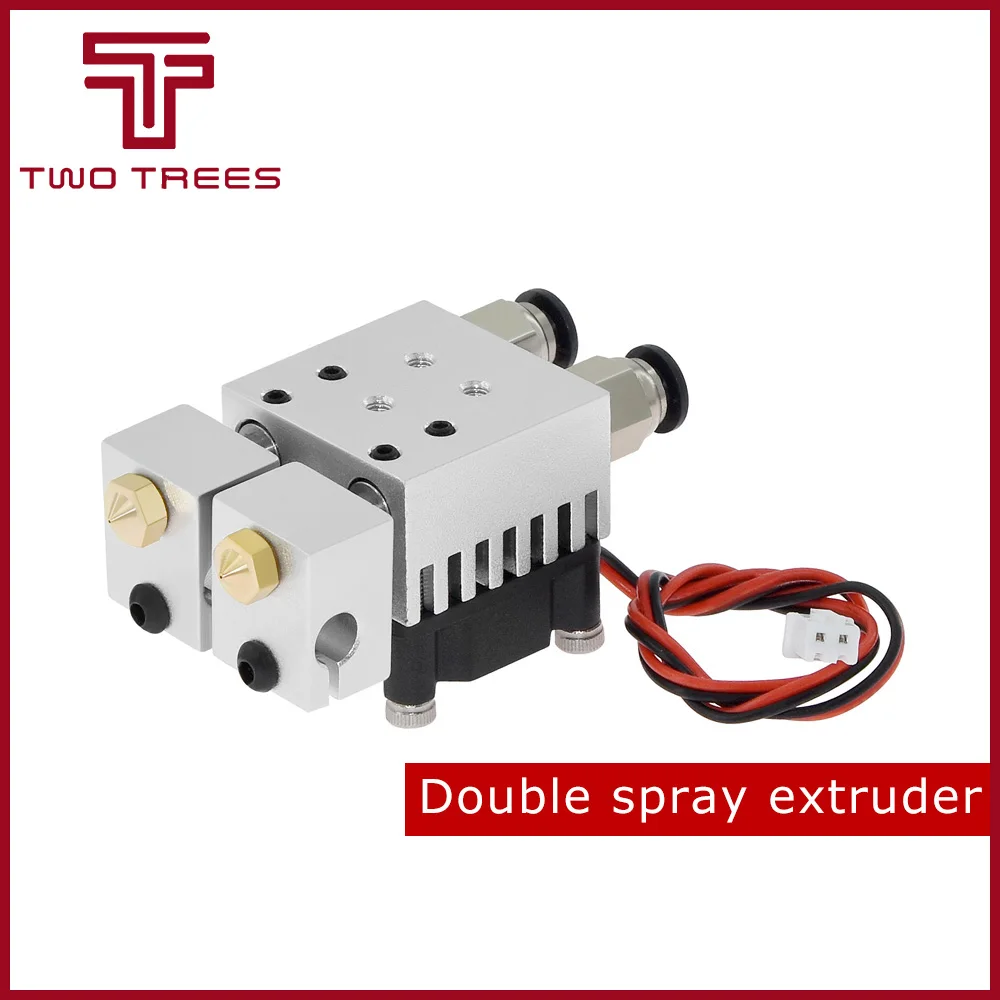 3D Chimera Hotend Kit Dual Color 2 IN 2 OUT Extruder Multi-extrusion All metal V6 Dual Extruder 0.4mm1.75mm 3D printer parts (3)