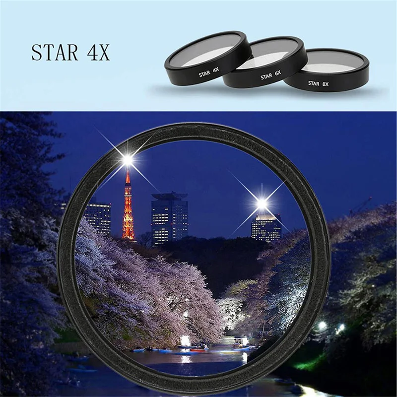 Для DJI Phantom 3 Advanced Professional для 4 камеры Gimbal Lens 4X 6X 8X Star Filter Standard|star filter|filter ndnd filter |