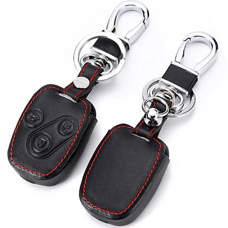 Genuine Leather Car Key Cover Case For Honda For Accord Cr V Civic Fit