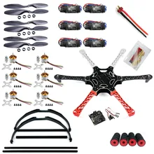 F05114-Y F550 Дрон FlameWheel комплект с двигателем KK 2,3 HY электродвигателя с электронным регулятором хода(ESC) для беспилотника ESC+ Высокое полозковое шасси PTZ