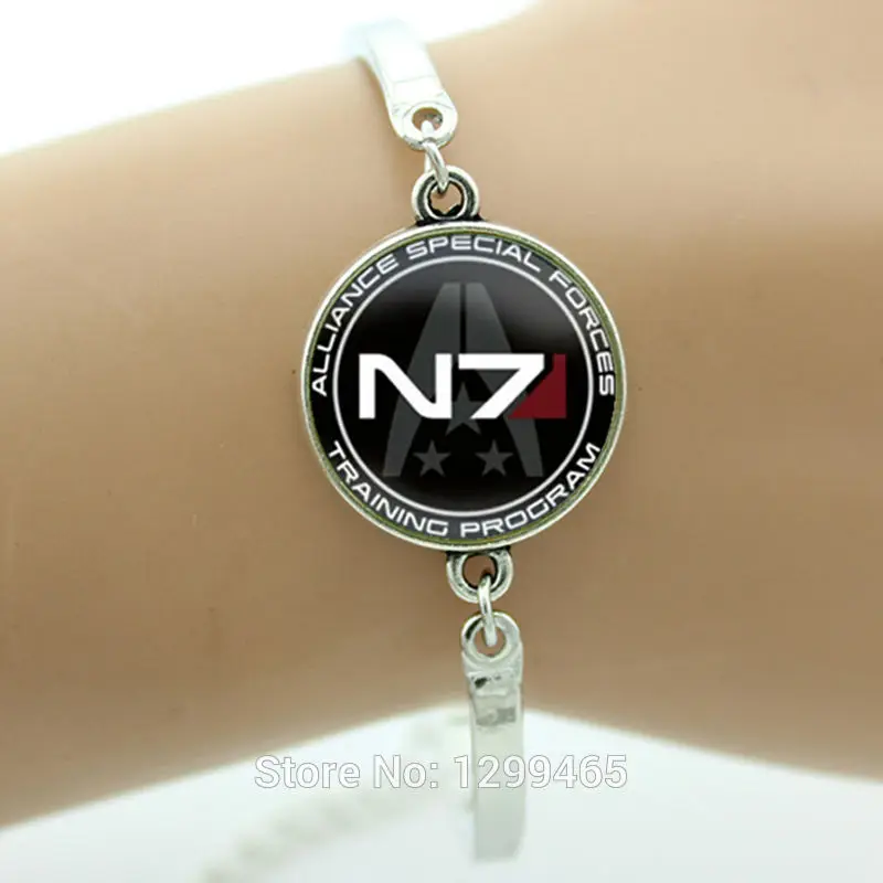 

Leisure series essential Mass Effect Inspired N7 jewelry bracelet Classic Dragon age Kirkwall men women Charm jewelry GIFT B277