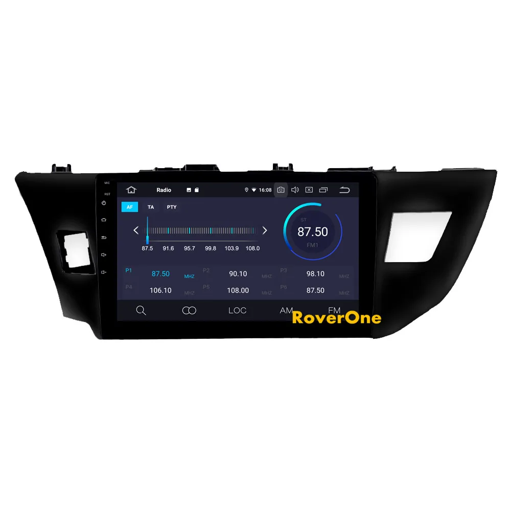 RoverOne для Toyota Corolla 2013 Android 9,0 Авторадио автомобильный мультимедийный плеер радио gps навигация головное устройство без DVD