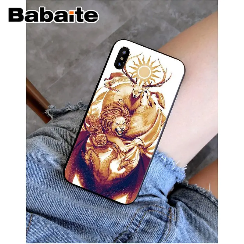 Мягкий силиконовый чехол для телефона Babaite Game Of Thrones House Targaryen из ТПУ для Apple iPhone 8 7 6 6S Plus X XS MAX 5 5S SE XR