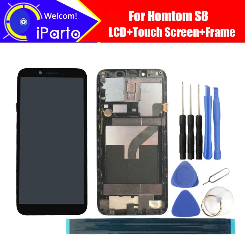 

5.7 inch HOMTOM S8 LCD Display + Touch Screen Digitizer + Frame Assembly 100% Original LCD + Touch Digitizer for S8