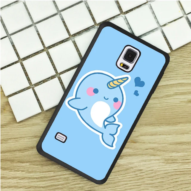 Kawaii narwhal sea unicorns Printed TPU Phone Cases For Samsung Galaxy