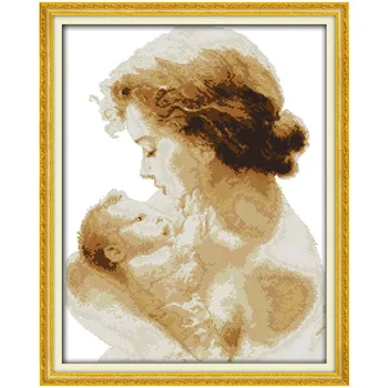 

Mother's love Handmade Dimensions Chinese Counted Cross Stitch Patterns Kits DMC Cross Stitch Fabric Cross-stitch Home Decor