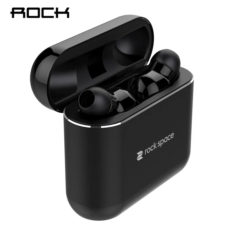 

ROCK Twins True Wireless Earbuds Mini Bluetooth Earphone 5.0 In-Ear Stereo Headset TWS With Charging Box