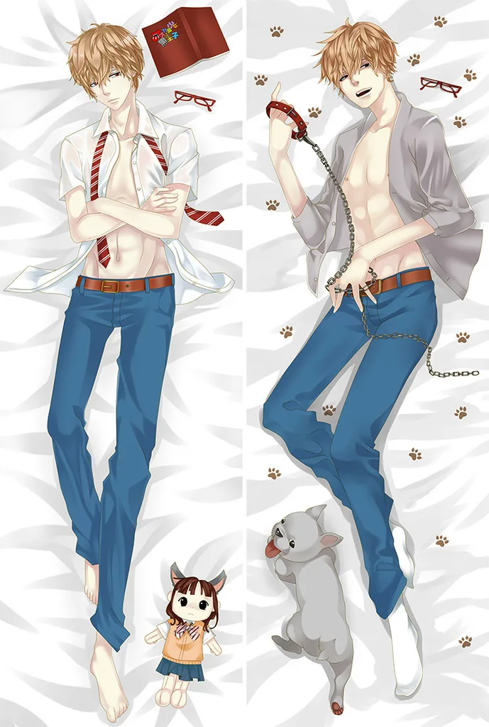 Японское аниме Ookami Shoujo to Kuro Ouji Sata Kyouya Fujoshi обнимающая Наволочка Чехол постельное