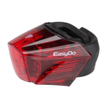 

EASYDO Bicycle Rear Light Bike Tail LED Lamp USB Rechargeable Warning Safety Lantern German STVZO Criteria EL-2102