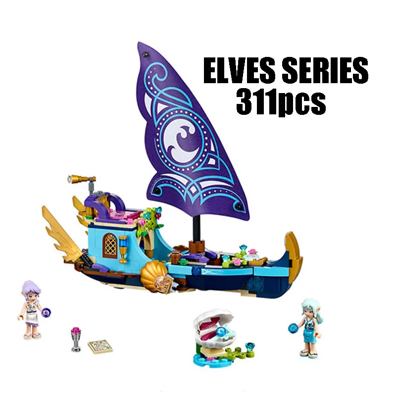 

Compatible with Lego Elves 41073 lele 79223 Elves Figure blocks Naida Epic Adventure Ship building blocks toys for children
