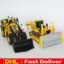 LP 20006 L350F колесный погрузчик LP 20008 дистанционное управление бульдозерная Модель Строительный набор блоков Кирпичи LPs игрушки Клон 42030