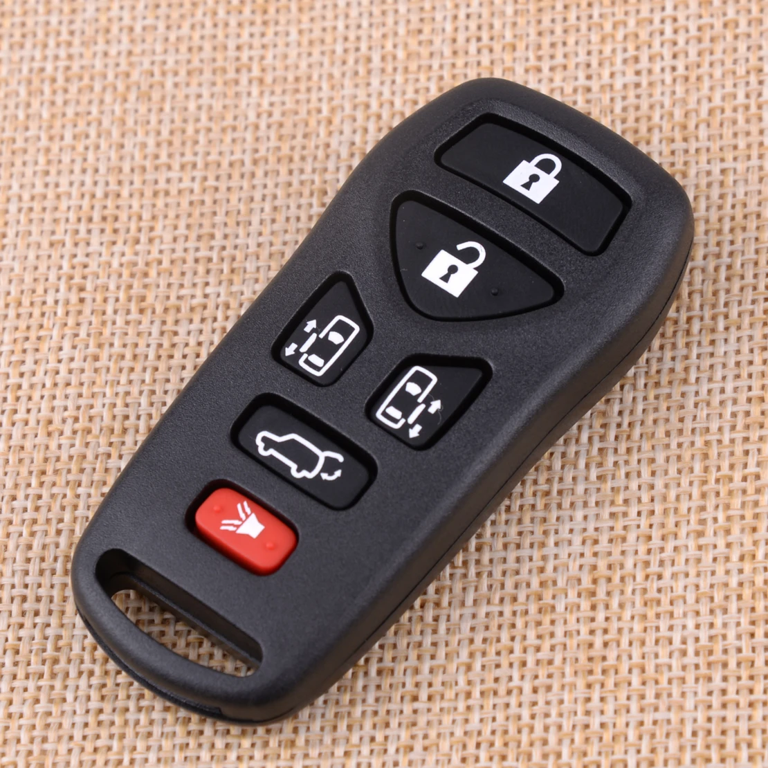 

CITALL 6 Buttons Keyless Black Plastic Car Remote Key Shell Case Fob Transponder for Nissan Quest 2004 2005 2006 2007 2008 2009