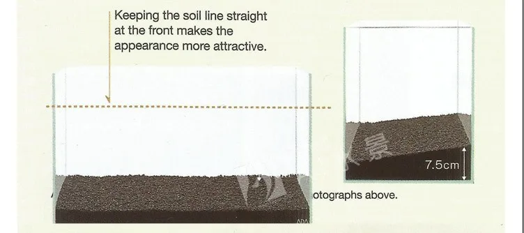 ADA аквариум дизайн Амано натуральный аквариум мощность песка корень удобрения растительный бак
