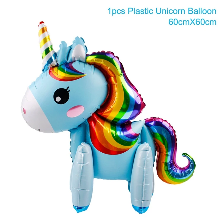 DIY Unicorn B Вечерние украшения в виде единорога, висячие украшения в виде единорога для вечеринки в честь Дня рождения, украшения для девочек - Цвет: DIY Unicorn B