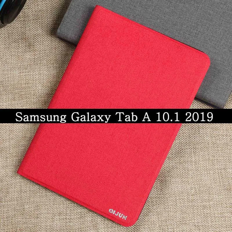 Чехол для планшета с подставкой для samsung Galaxy Tab A 10,1 SM-T510 SM-T515, чехол из искусственной кожи с откидной крышкой, Защитный Мягкий силиконовый чехол - Цвет: Tab A 10.1 2019