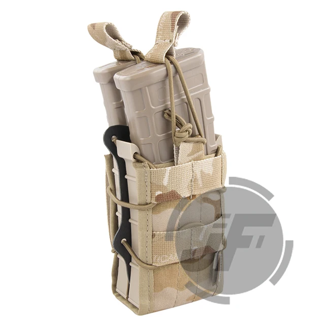 Emerson двойная винтовка модульная 5,56 M4 M16 AR15 SR52 P-MAGS M1A1 G3 подсумок Emersongear MOLLE большой емкости Mag Перевозчик - Цвет: MCAD