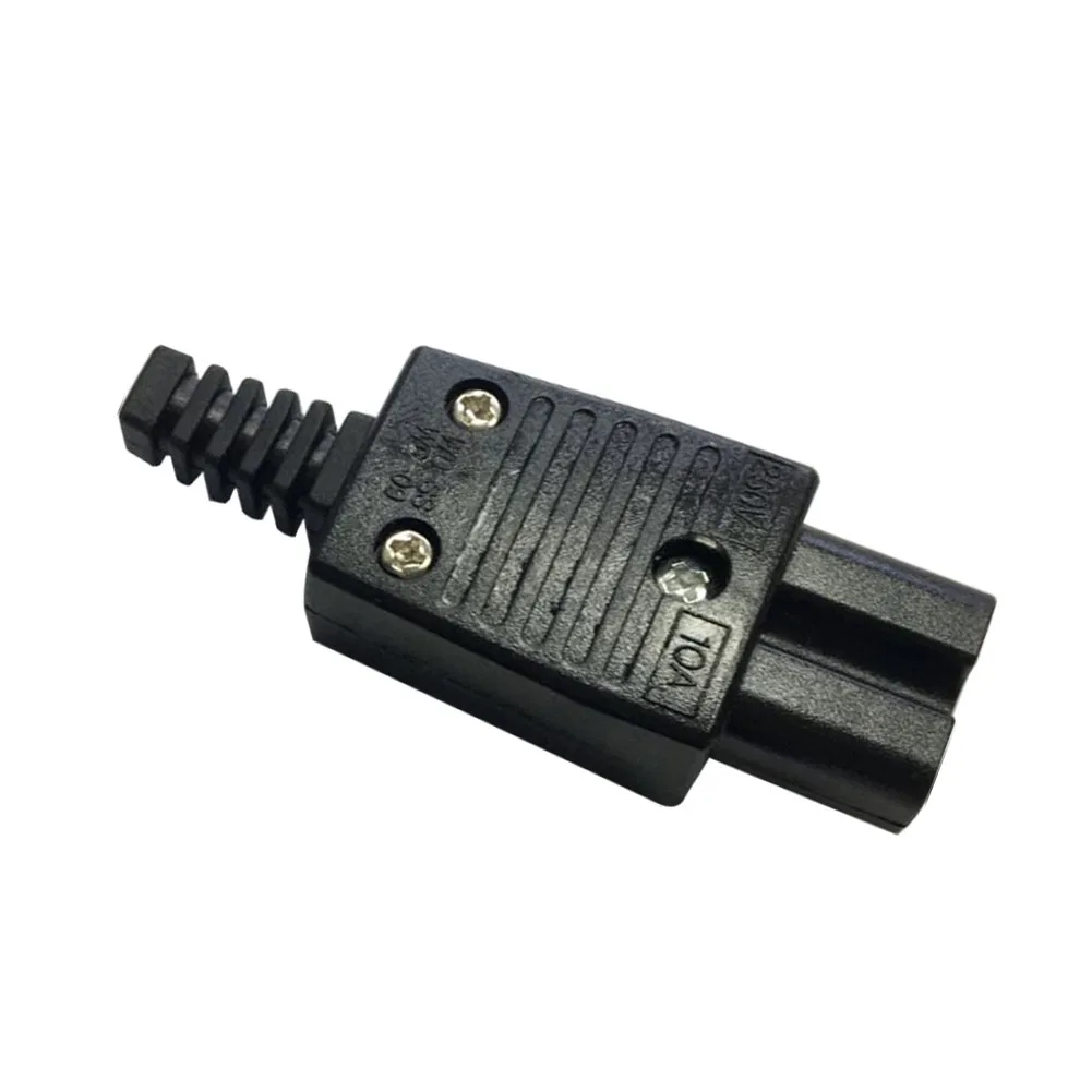 

Hot 5 Pairs IEC C14 Male+C13 Female Inline Rewirable Main Power Plug Connector AC 250V 10A PLD