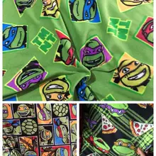 50*150 см, подростковые мутанты Черепашки-ниндзя, теплая флисовая ткань для шитья, лоскутное одеяло для мальчиков, рубашка, пижама, одежда