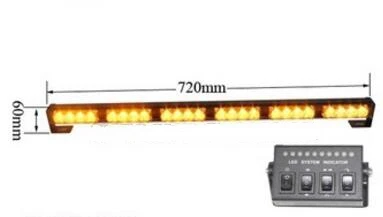 

Higher star 72cm 24W Led car strobe warning lights,emergency light bar with controller,waterproof