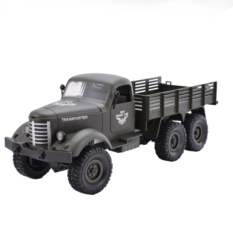 JJRC Q60 2,4G RC 1:16 машинный с дистанционным управлением 6 колесный привод гусеничный внедорожный военный Радиоуправляемый грузовик электрическая игрушка для детей RC подарок