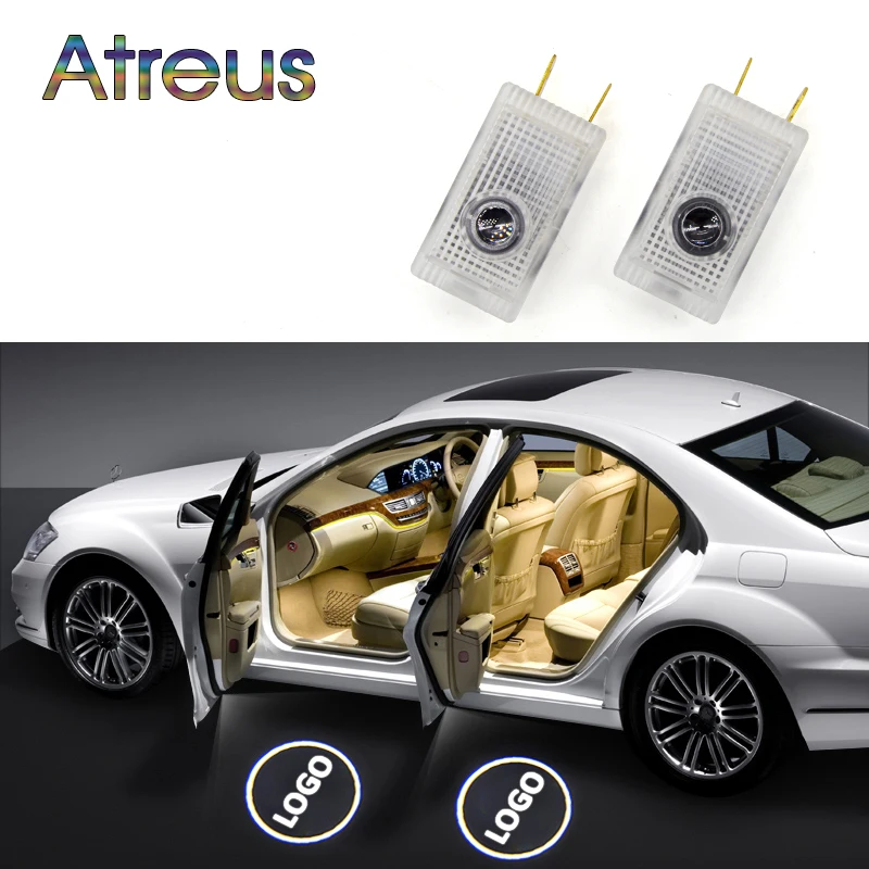Atreus 1 пара светодиодный фонарь 12 В Автомобильная Дверь Добро пожаловать Лампа