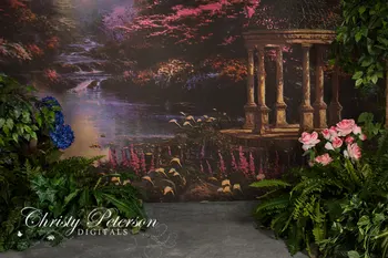 

garden gazebo patio flower leaves photography studio background Vinyl cloth High quality Computer print party photo backdrop