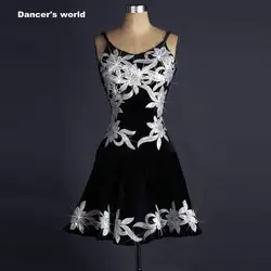 Обувь для девочек латинские танцы платья Для женщин латинские танцы одежда Роскошные Вышивка латинские танцы платье для леди выполнение