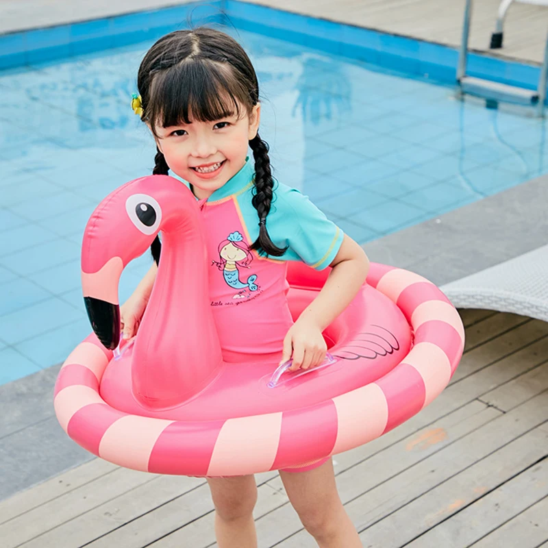 Надувной фламинго бассейна круг матрас ребенка ездить на Фламинго плавание кольцо сиденье лодка плот летние водонепроницаемые Fun детские
