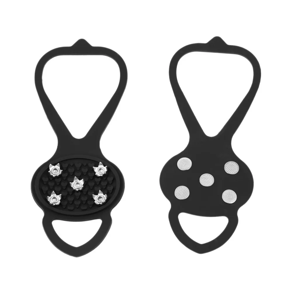 

1pair Hot Newest Walking Cleat Ice Gripper Anti Slip Ice Snow Walking Shoe Spike Grip Camping Climb Ice Crampon Ice free shippng