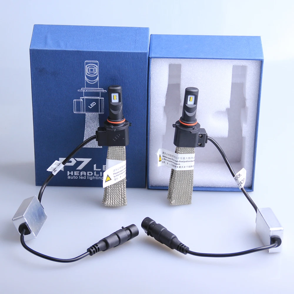 

12V 2X50W 10000LM Superbright Car Front Bulbs With Philips LED Chips Car LED Headlight Auto Lights Kit 9005(HB3)/9006