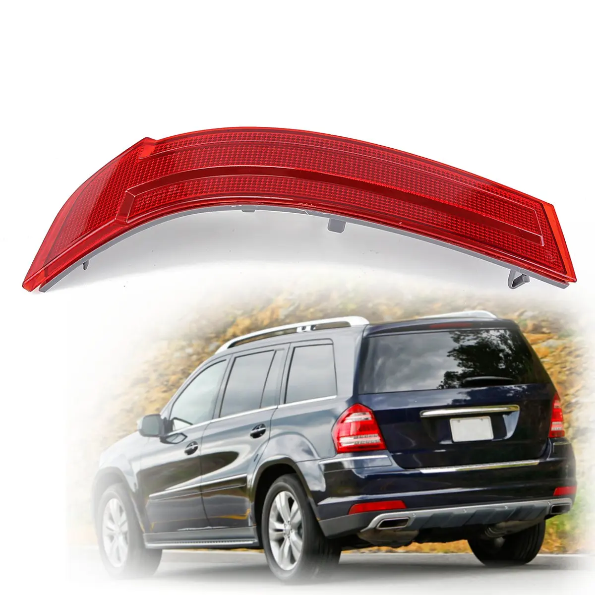

1648201174 1648201274 Red Rear Bumper Light Brake Fog Reflector Lamp Tail Warning Lamp For Mercedes-Benz GL-Class 2007 2008 2009