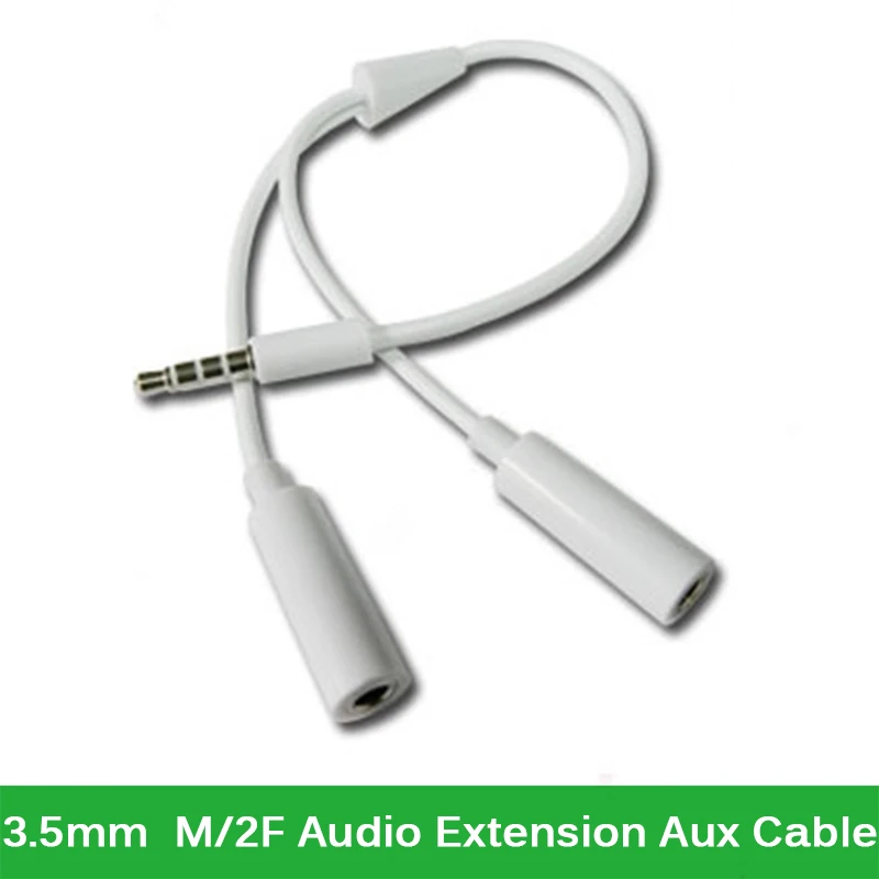 

Newest 3.5mm Audio Extension Adapter Converter Aux Cable Headphone Splitter Male to Double Female for DVD MP3 Player Smartphone