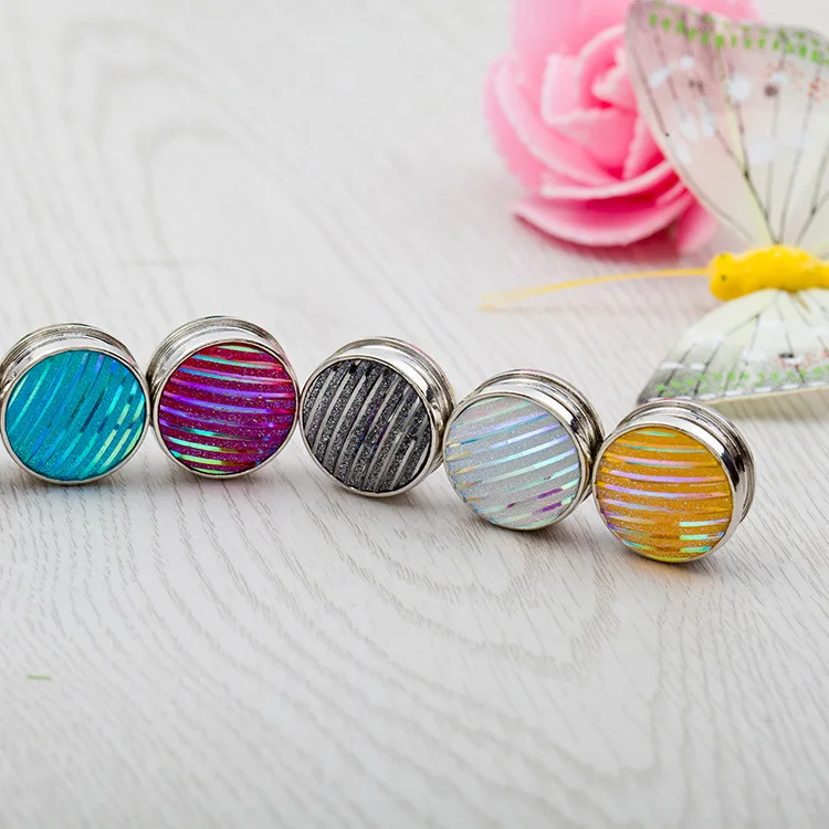 

free shipping 24pcs/lot mixed colours magnet pins round hot sell magnet clip turquoise clips