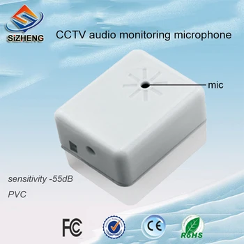 

SIZHENG SIZ-105 PVC mini surveillance camera sound monitor cctv audio microphone sensitivity -55dB