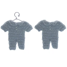 12 шт. миниатюрная одежда ручной работы, одежда для малышей, вечерние украшения для крещения 76 мм