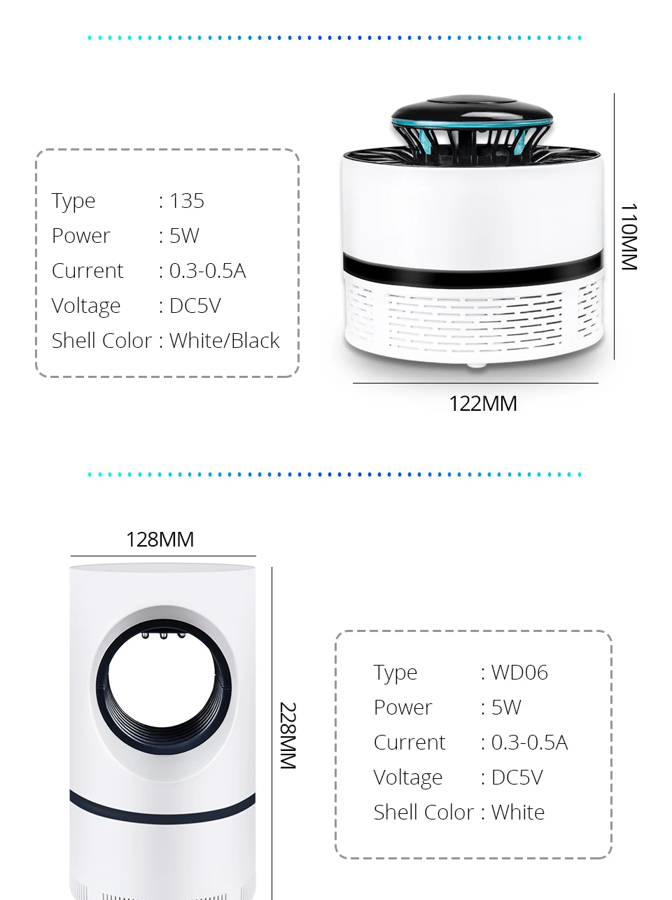 EeeToo USB Electric Mosquito Killer Lamp Photocatalysis Mute 5V Anti Mosquito Trap LED Night Light Lamp Bug Zapper Insect Killer (3)
