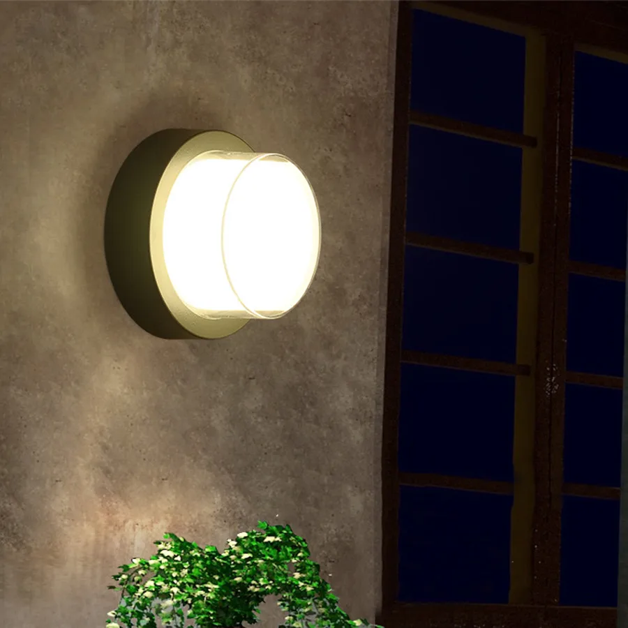 Thrisdar светодиодный 10 W Nordic Водонепроницаемый настенные лампы для коридора открытый садовый настенный фонарь IP54 Алюминий дворовая ограда светильник для загородного дома