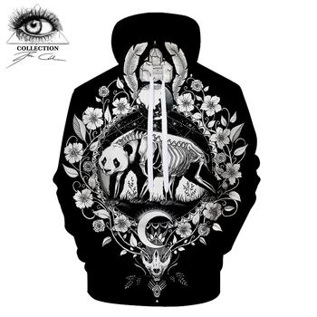 

Panda black By Pixie coldArts 3D Print Hoodies Men Women Casual Sweatshirt Tracksuit Brand Pullover Boy Jackets Hooded DropShip