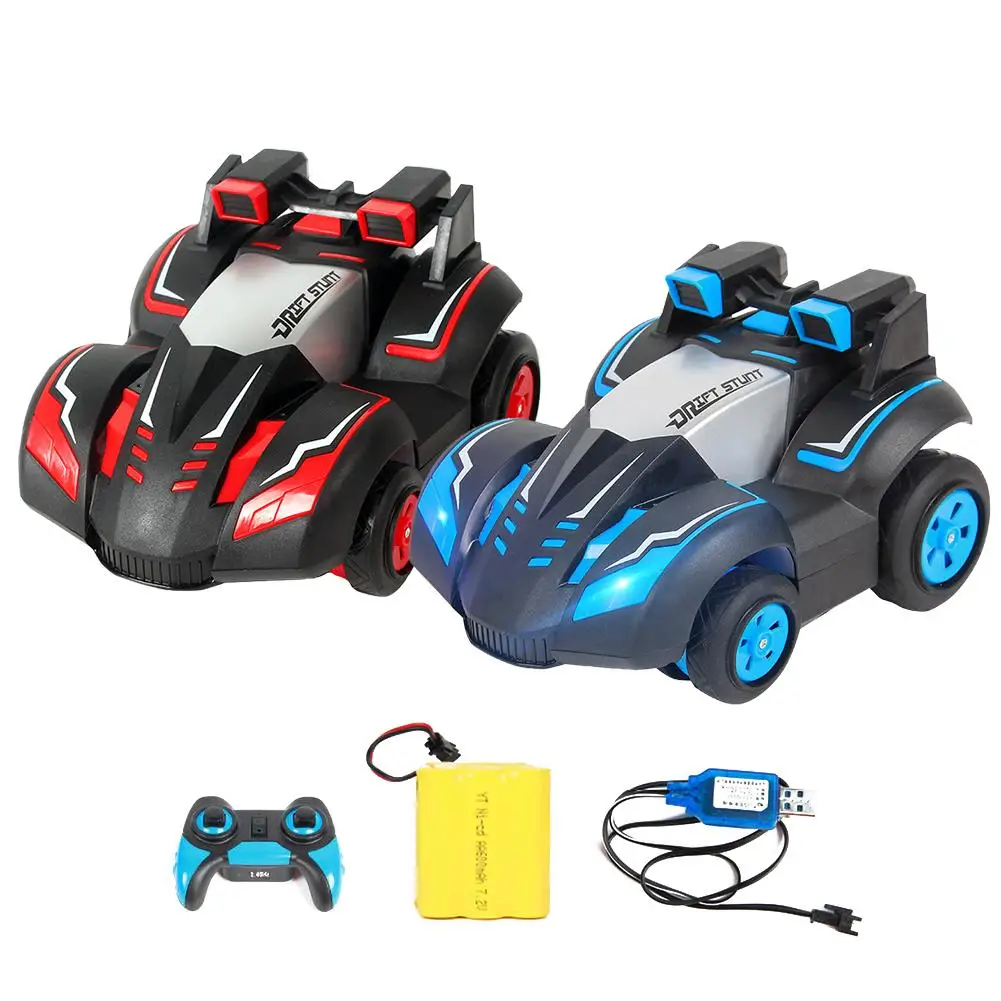 

2.4G Cool Lights High-Speed Car Off-Road Remote Control Automobile Rotating Dump Truck Stunt Car Interactive Toys