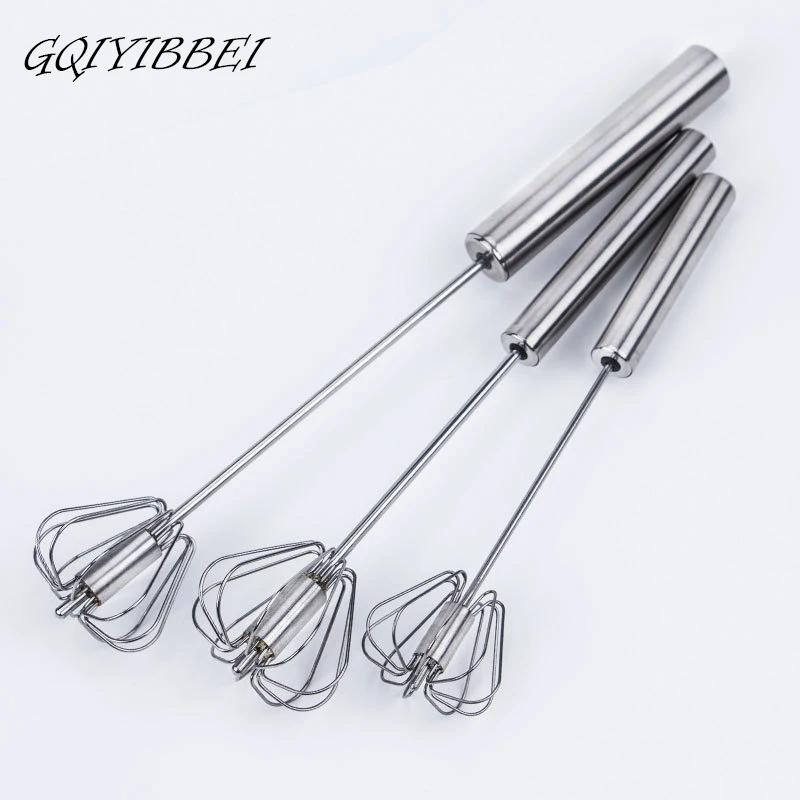 Hot Sale Semi automatic Mixer Egg Beater Manual Self Turning Stainless