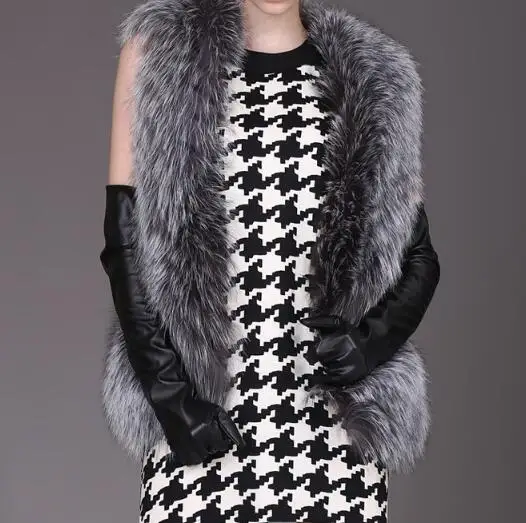 Женский жилет из искусственного меха весенний большого размера|Куртки меха| |