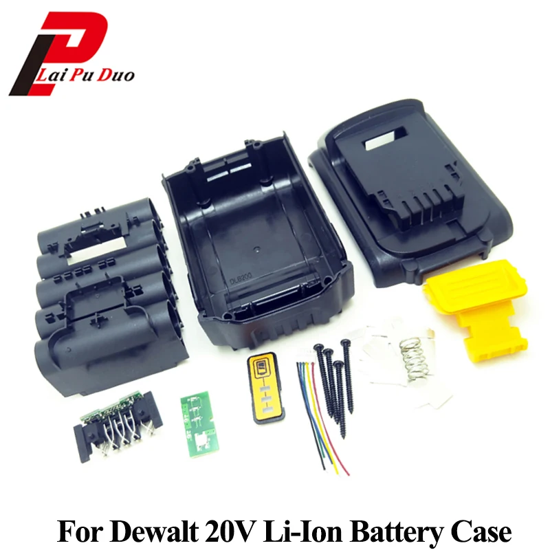 Для Dewalt 18В 20В литий ионный аккумулятор пластиковый чехол 3 0 Ач 4 DCB200 DCB201 DCB203 DCB204