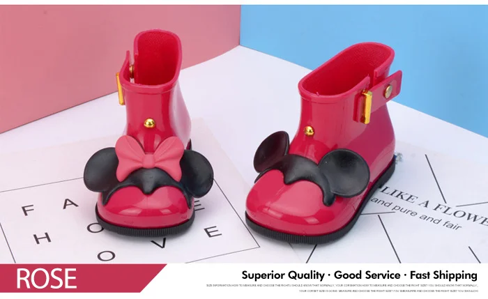 Waterproof Child Rubber Boots Jelly Soft Mouse Ears Infant Shoe Girl Rain Boots Baby Kids Rainboots Girls Children Rain Shoes 546 (9)