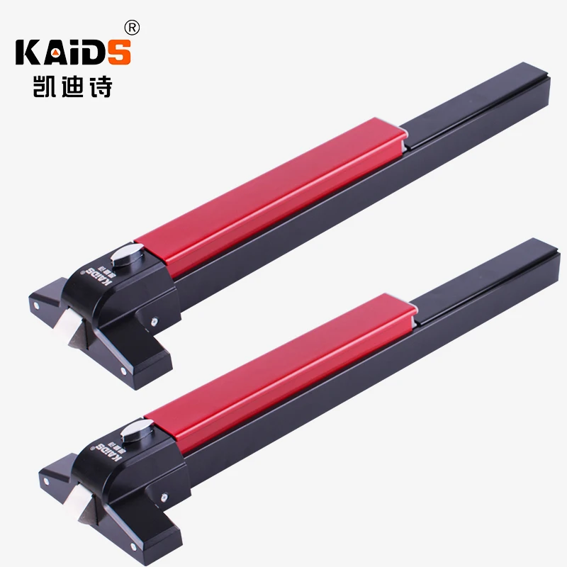 KAIDS Iron Paint Single Push Rod Lock Gate Bolt Fire Escape Doors Lock Anti-Panic Device Bar Exit Lock Push Bar Fire door lock